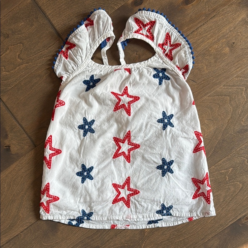 Cat & Jack Red and Blue Star Print Kids Top